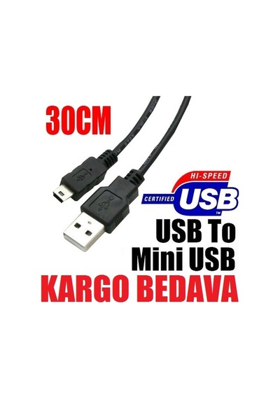 Harici Harddisk Kablo 5 Pin Mini Usb To Usb Kablo Hdd Kablo 30 Cm