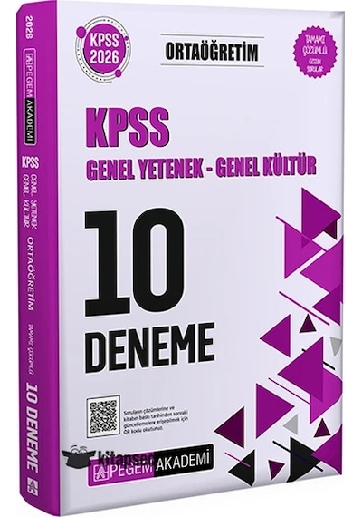 Pegem 2026 Kpss Ortaöğretim Gy Gk 10 Deneme