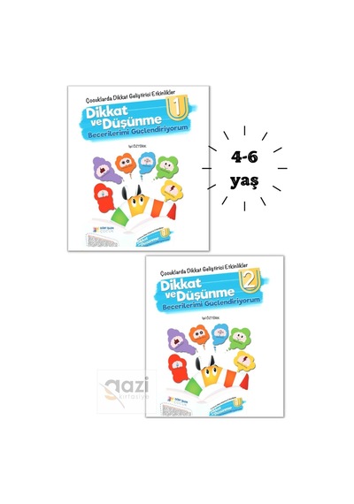 Zebi Ile Dikkat Ve Düşünme Becerilerimi Geliştiriyorum - 2 Kitap 128 Sayfa