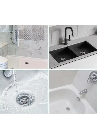 Tek Kullanımlık Banyo Gideri Süzgeci Ve Mutfak Evye Çöp Ayırıcı Seti 10 Adet 0.2mm Kenar Kalınlığı