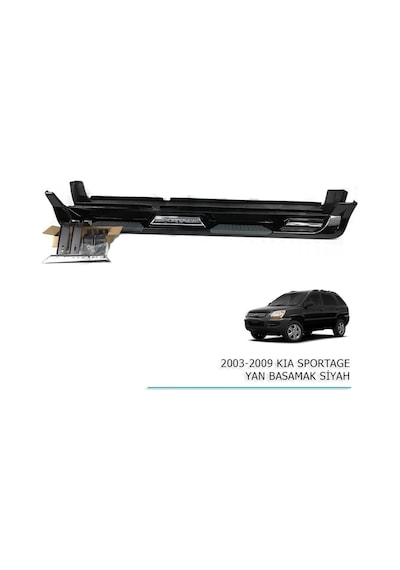 Autogp Kia Sportage Yan Basamak Marşbiyel Koruma Siyah 2003 / 2009