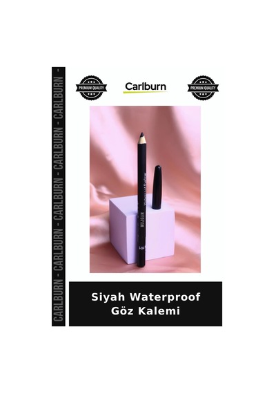 Özel Üretim Suya Dayanıklı Kömür Siyahı Makyaj Siyah Waterproof Göz Kalemi Diğer