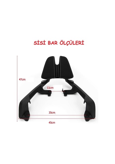 Honda X-adv 750 Sissy Bar Bağlantı Demiri Sırt Dayama Arasmto