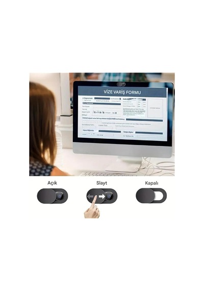 3'lü Kamera Gizleme Kapağı Seti - Laptop, Tablet Ve Akıllı Telefonlar İçin