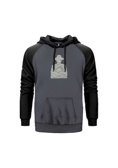 Cabinet Of Curiosities Silhouette Gri Renk Reglan Kol Sweatshirt Gri