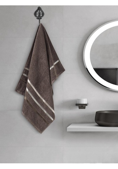 Banyo Havlu Seti 4 Lü Bale Kahverengi