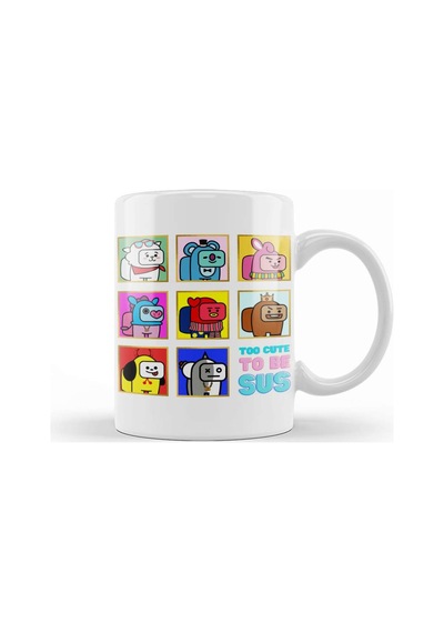 Among Us Bt21 Full Team Bts 01 Kupa Bardak Porselen Karışık