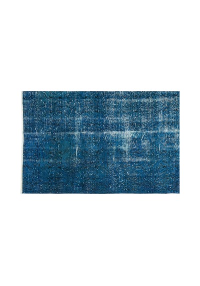 El Dokuması Vintage Yün-pamuk Turkuaz Halı 10898 161 X 277 Cm