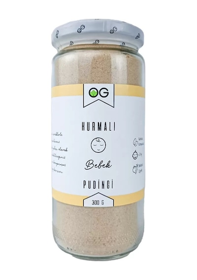 OG natural Hurmalı Bebek Pudingi 300 Gr 7 Ay