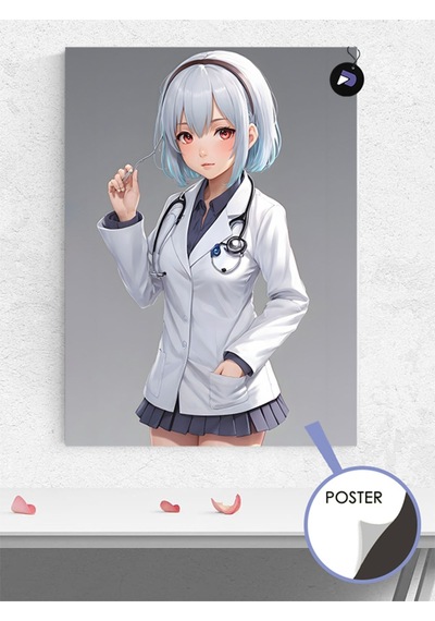 Doktor Anime Kızı Manga Anime Poster - Afiş - Dekoratif Duvar Posteri