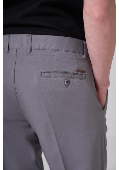 Morven Erkek Gri Pamuk Trend Dynamic Fit Chino Pantolon 26ms003016100 Gri