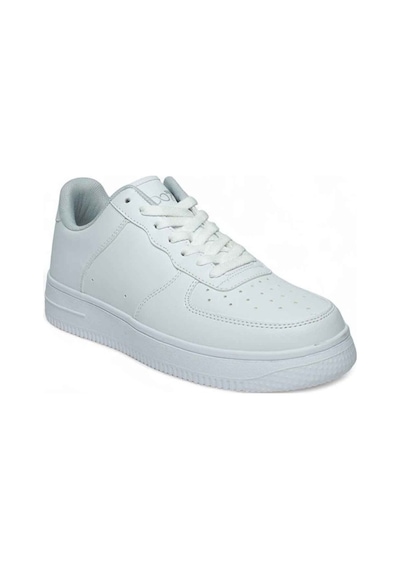 Best Of 042-26 Deri Anatomik Bağcıklı Sneaker 36-40 Beyaz