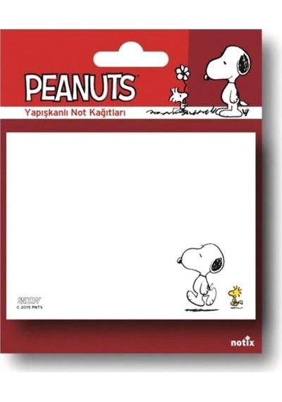 Snoopy Yapışkanlığı Not Kağıdı 50 Yaprak 2 Farklı Model