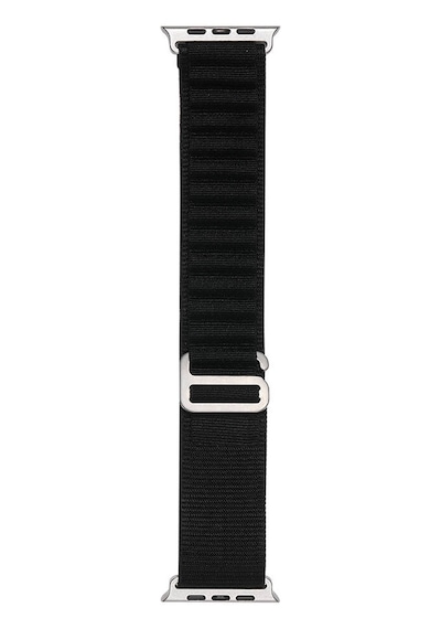 Zore Watch Ultra 49mm Clo- Band-74 Hasır Kordon-siyah