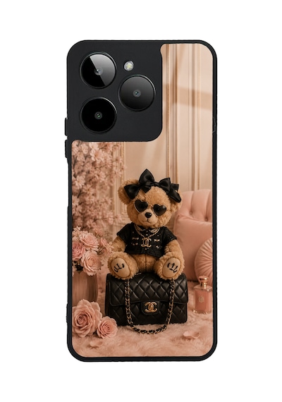 Gm Era 30 Glam Teddy Noir Tasarımlı Glossy Telefon Kılıfı Pink