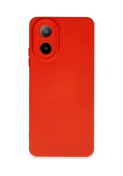 Oppo A38 Kılıf Nano İçi Kadife Silikon - Kırmızı 0.2M-Çok Renkli