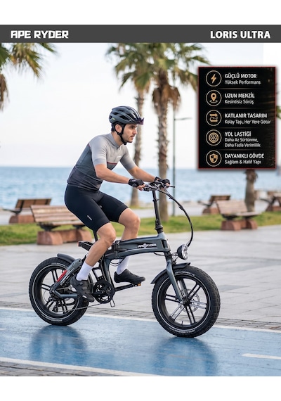 Ape Ryder Loris Ultra Elektrikli Bisiklet Old Blue - 1500w Koyu Mavi