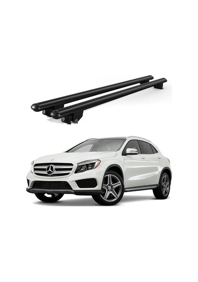 Kanca Mercedes Gla 2014 Ve Sonrası Uyumlu Siyah Kilitli Ara Atkı 120cm Port Bagaj Tavan Barı