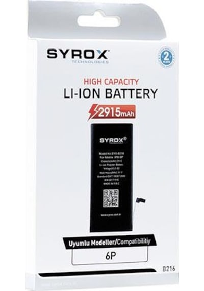 Syrox Apple Uyumlu iPhone 6G Plus Batarya B216