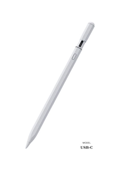 Apple Uyumlu iPad Pencil 11 Nesil 11" 2025 A16 M3 Avuçiçi Red Eğim Özellikli Bluetoothlu Dokunmatik Kalem Beyaz