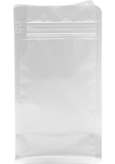 Flat Bottom Düz Tabanlı Mat Beyaz Kilitli Ambalaj 14 X 33 + 5 Cm - 250 Gr. - 50 Adet