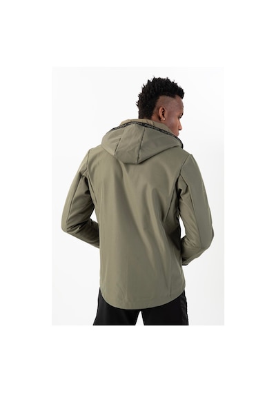 Maraton Sportswear Regular Erkek Kapşonlu Takma Kol Outdoor Açık Haki Ceket 21797 Açık Haki