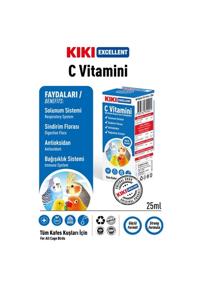 Kiki Excellent Kuş C Vitamini 25 ML
