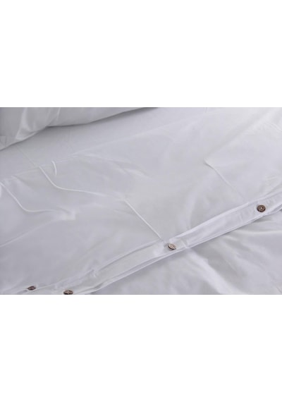 Sleeptown Celia Pamuk Luxury Yıkanabilir Mevsimlik Otel Nevresimi Çift Kişilik Nevresim 200x220 Beyaz Çok Renkli