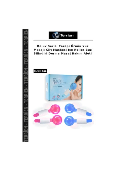 Delux Serisi Terapi Ürünü Yüz Masajı Cilt Maskesi Ice Roller Buz Silindiri Derma Masaj Bakım Aleti