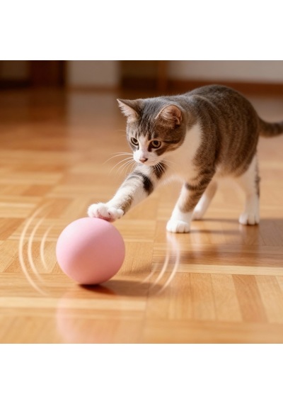 Runaway Kedi Otlu Sesli İnteraktif Top Kedi Oyuncağı