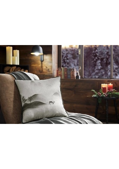 Özdilek Silence Winter Kırlent Kılıfı 43x43 Cm Krem