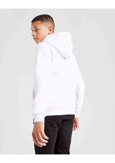 Tshirthane One Punch Man Baskılı Unisex Çocuk Kapüşonlu Beyaz Sweatshirt (534656716) Beyaz