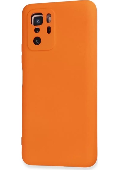Newface Xiaomi Poco X3 Gt Kılıf Nano İçi Kadife Silikon - Turuncu
