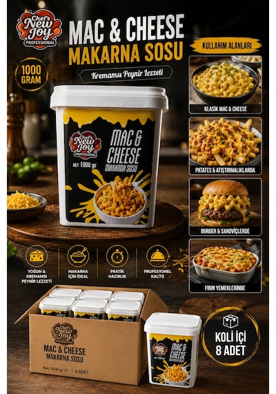 Mac Cheese Sos 1000 G X 8 Adet - 1 Koli Koli Bazlı Avantaj Paketi