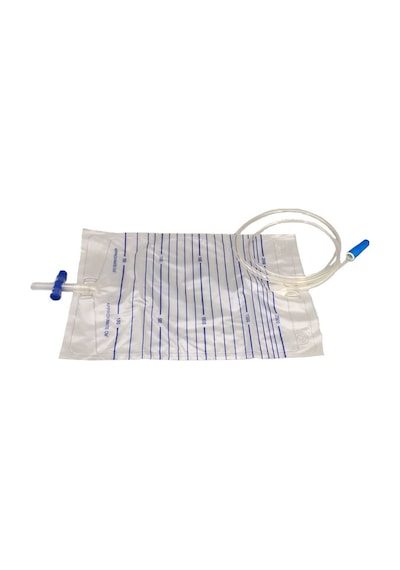 T Musluklu İdrar Torbası 2000 Ml Steril Pakette (10 Adet)