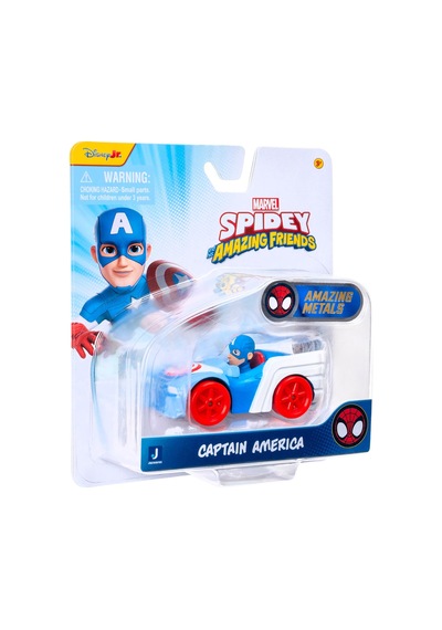 Spidey Amazing Metals Diecast Araçlar Captain America Snf0193 Çok Renkli