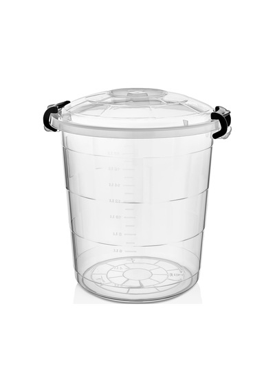 Rnl04 Plastik Şeffaf Saklama Kabı 45 L Şeffaf