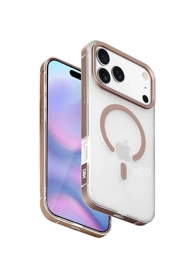 Apple Uyumlu iPhone 17 Pro Hbc-394 Himalayas Magsafe Kapak - Çöl Titanyum