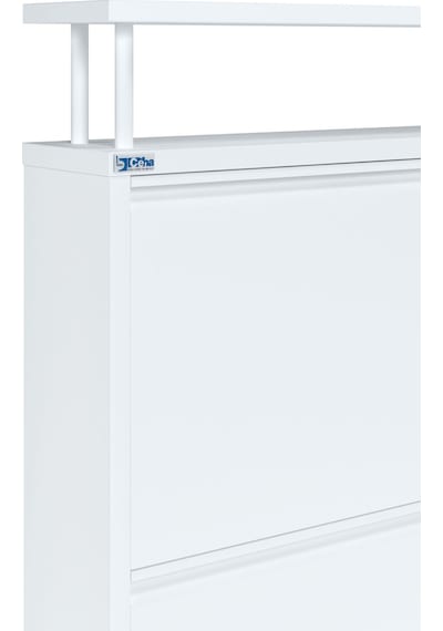 Ceha Tablalı 4'lü Metal Ayakkabılık Kar Beyaz - K.AYK-2.4/B/P 9003 Ceha Tablalı 4'lü Metal Ayakkabılık Kar Beyaz - K.AYK-2.4/B/P 9003