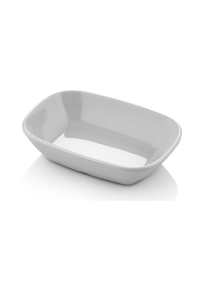 6 Adet 11x7 Cm Melamin Kahvaltılık / Mezelik Bulaşık Makinesinde Yıkanabilir Beyaz Servis Kasesi