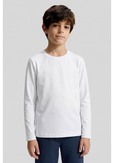 Standart Fit Basic O Yaka 5li Paket Unisex Çocuk T-shirt - 11329 Çok Renkli