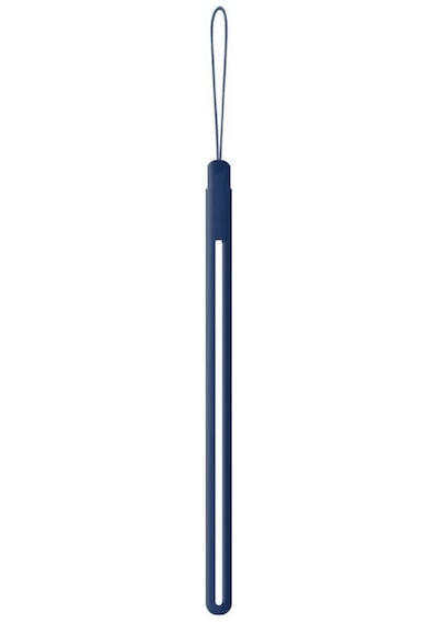 Wozlo Silikon Apple Uyumlu AirPods Kulaklık Usb Mp3 Kamera Telefon Tablet Taşıma İpi - 20cm - Mavi