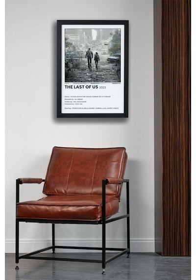 The Last Of Us Dizi-film Siyah Çerçeveli Tablo Poster