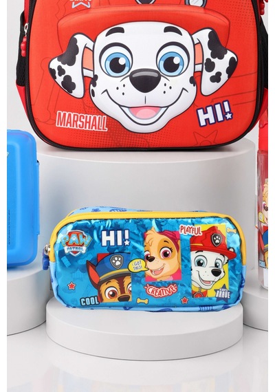 X Dekomus Lisanslı Paw Patrol Marshall 35 Cm Küçük Boy Anaokul Çantası,kalem Çantası,beslenme Kabı,matara Seti Açık Gri