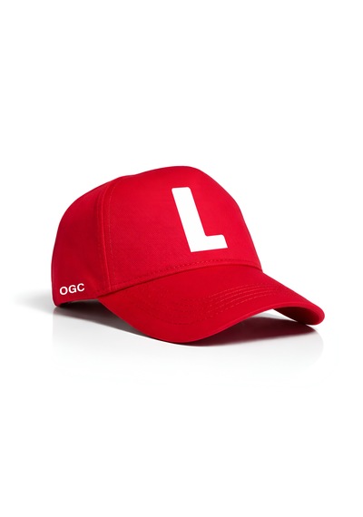 Ogc L Harfi Unisex Şapka Kırmızı