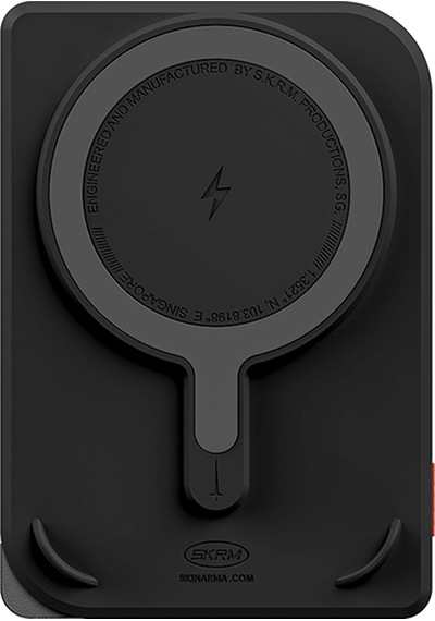 Skinarma Vektor Kablosuz Powerbank Ve Pd Hızlı Şarj Özellikli Metal Stand 15w 5000mah Siyah-kırmızı Siyah - Kırmızı
