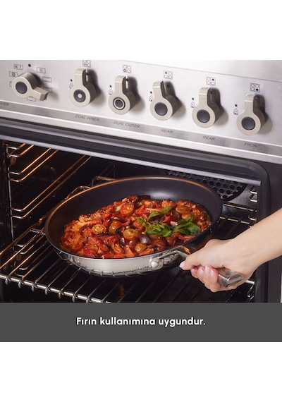 Karaca Plasma Steel 316+ 3Ply Yanmaz Yapışmaz Çelik Tava 30 cm