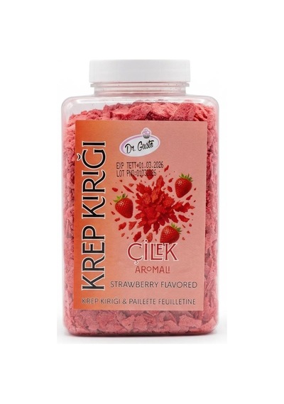Krep Kırığı Çilek 150 Gr Pasta, Waffle Ve Tatlı Süsleme Parçacıkları