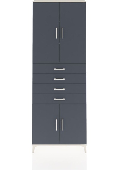 Arges Dolap 3 Raflı 4 Çekmeceli 4 Kapaklı 88x30x243 Aytaşı-an... Aytaşı