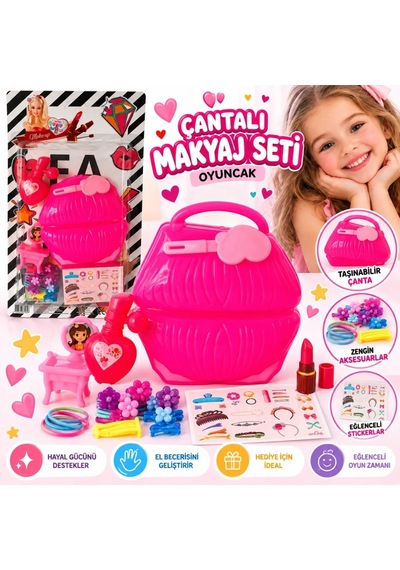 Ers Mkj-22 Kartela Çantalı Makyaj Seti Oyuncak